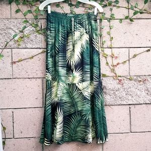 PARADISO Leaf printed skirt